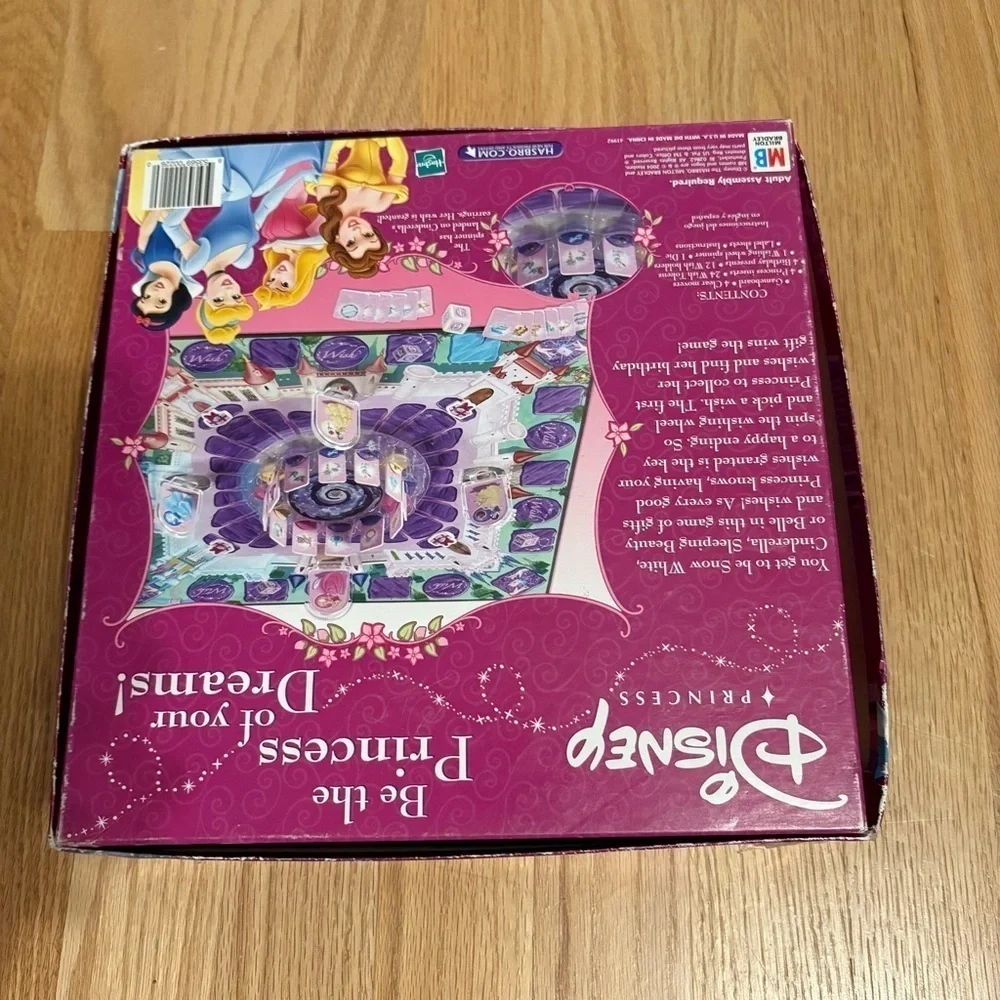 Disney Princess Spinning Wishes Game - Milton Bradley Vintage Belle Cinderella